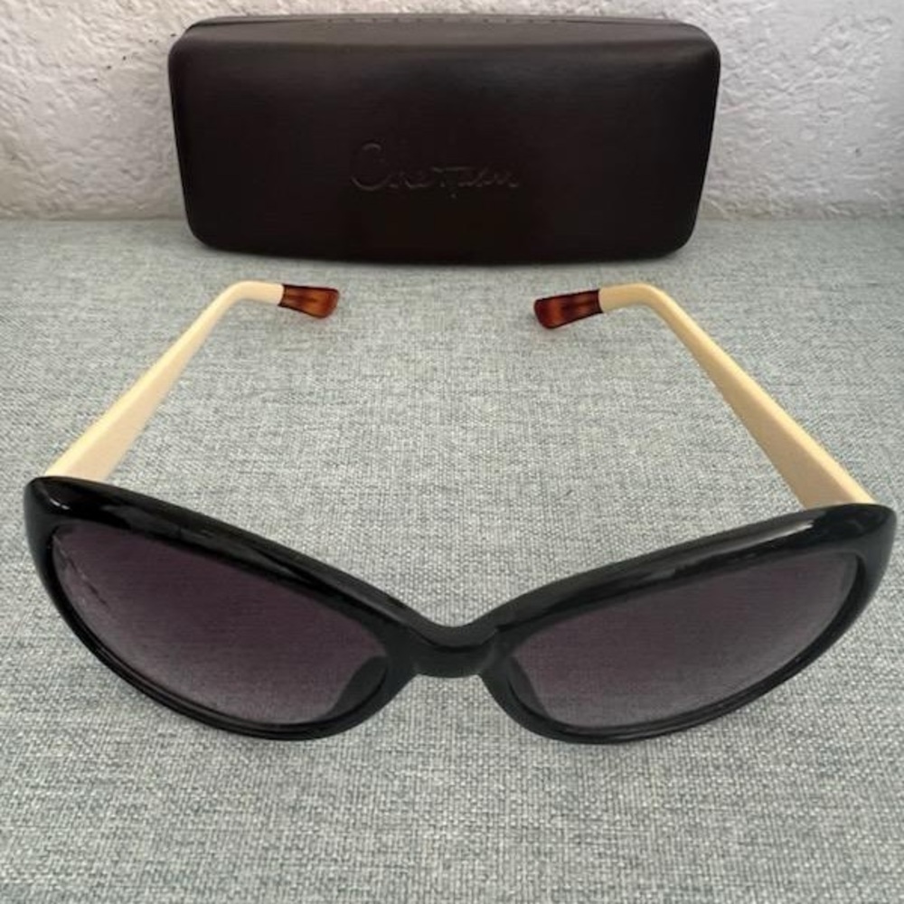 Chopard Black and Cream Women's Sunglasses